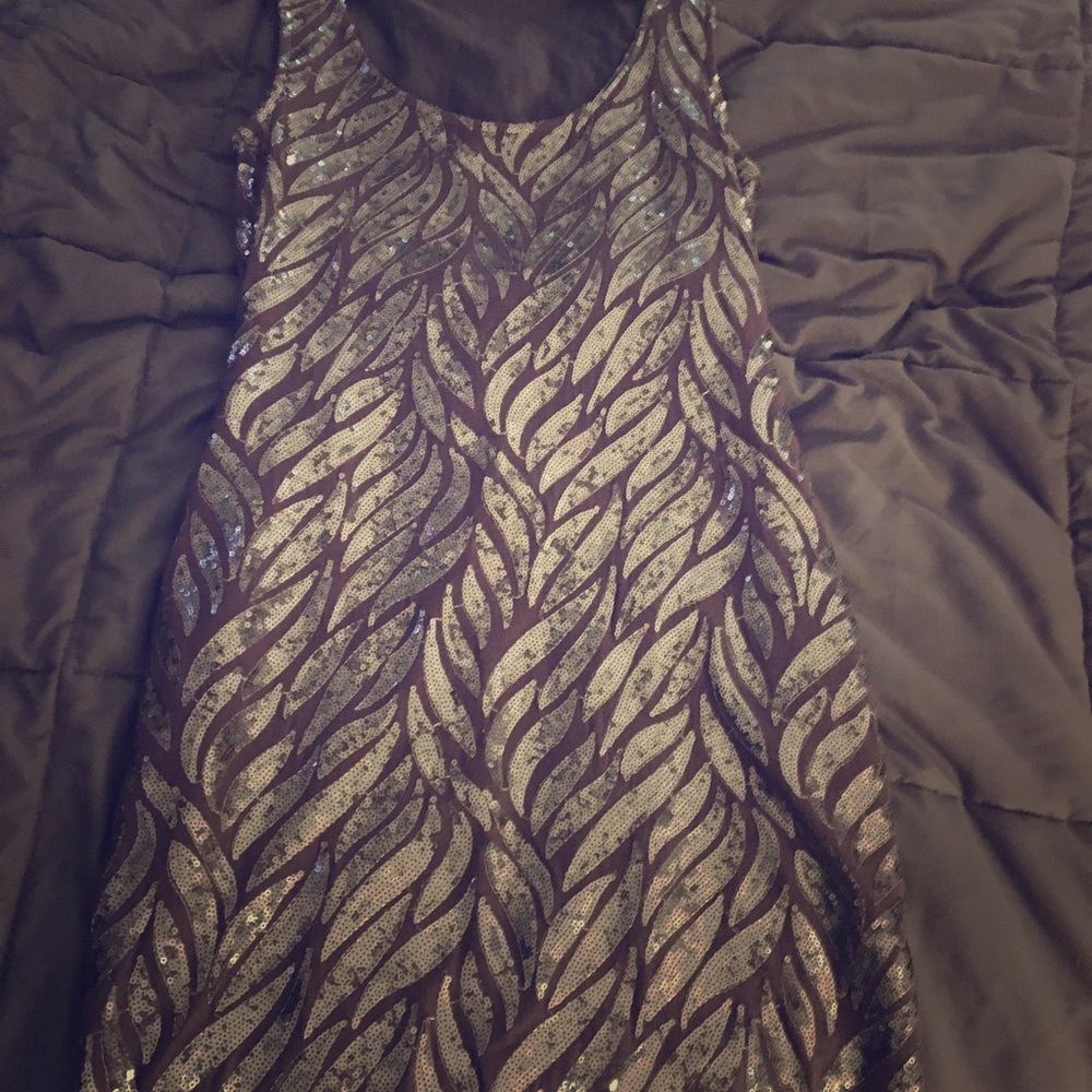 Ark & Co. sequin bodycon dress. Dark gray.